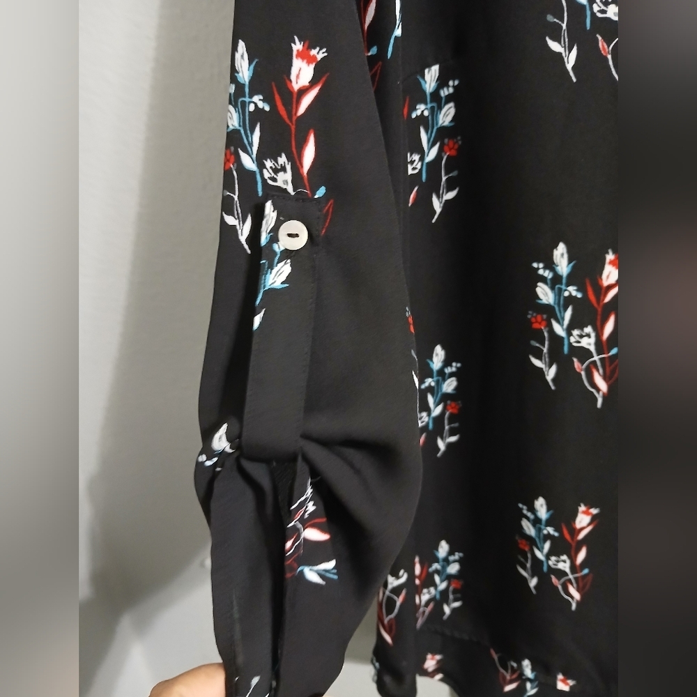 Floral Black Blouse - Picture 6 of 13